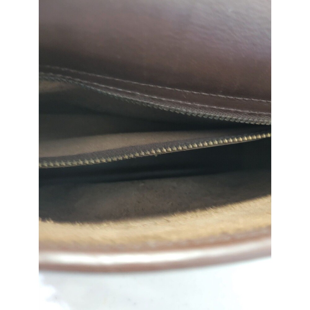 Vintage COACH 9870 Court Shoulder Bag Purse Chocolate Brown Leather Turn Lock - Picture 15 of 16